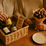 hamper and chocolate bouquet